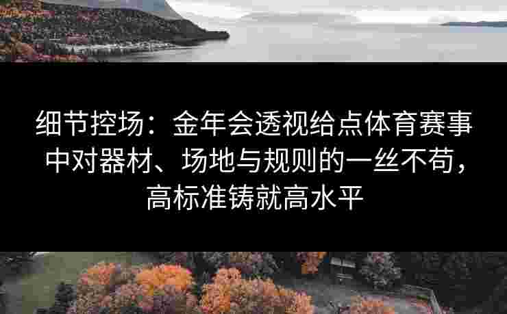 细节控场：金年会透视给点体育赛事中对器材、场地与规则的一丝不苟，高标准铸就高水平
